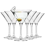 Krosno Martini-Gläser Cocktailgläser | Set von 6 | 150 ML | Elite Kollektion | Perfekt für...