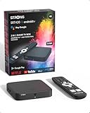 STRONG SRT420 4K Streaming Box Android TV Mit Ethernet-Port, DVB-T2, 2GB RAM + 16GB Speicher,...