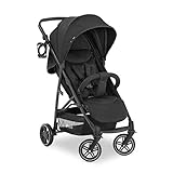 hauck Rapid 4R Plus, Schwarz - Kinderbuggy mit Liegefunktion ab Geburt bis 22 kg - UV Schutz 50+ -...