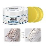 Schuhcreme weiß,Lederseife-Sneaker Reiniger Shoe Wax Eco, Schuhwachs zur Schuhimprägnierung und...