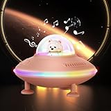 PORFOYO Tragbarer Bluetooth Lautsprecher mit Bunten Licht, Bluetooth 5.4 Nachtlicht, mit USB/AUX/TF,...