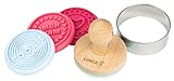 Lurch 10524 Keksstempel Set Homemade Cookies 6-teilig aus 100% BPA-freiem Platin Silikon, mehrfarbig