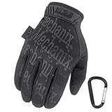 Mechanix WEAR ORIGINAL Einsatz-Handschuhe, atmungsaktiv & abriebfest + Gear-Karabiner, Original...