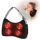 KNQZE Shiatsu Massagegerät, rückenmassagegerät，Nackenmassagegerät mit Wärme, 4D Rotierenden...