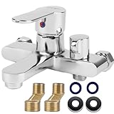 Badewannenarmatur Wannenarmatur, Mischbatterie Badewanne, Einhebel Badewanne Wasserhahn, 1/2 Zoll...