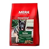 MERA essential Senior, Hundefutter trocken für ältere Hunde aller Rassen, Trockenfutter mit...