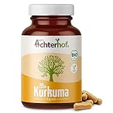 Bio Kurkuma Kapseln hochdosiert (180 Stück) 4800mg Curcuma pro Tagesdosis - ohne Zusätze - vegan -...