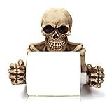 Skeleton Skulls Dekorativer Toilettenpapierhalter, Scary Halloween Decorations Badezimmer Wandtafeln...