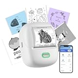 ORGSTA S002 etikettendrucker selbstklebend etikettiergerät Bluetooth 300 DPI etikettiermaschinen...