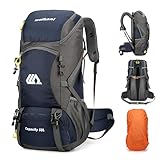 Mingfuxin Wanderrucksack 50L, Herren Damen Wasserdichter Trekkingrucksack Reiserucksack Outdoor...