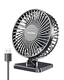 Gaiatop USB-Schreibtischventilator, klein, aber leistungsstark, tragbar, leise, 3 Geschwindigkeiten,...