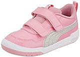 PUMA Multiflex Glitz V Inf Sneaker, Prism Pink Silver, 27 EU