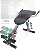 Sportstech einzigartiger 3in1 Rücken- & Bauchtrainer, Schrägbank Hantelbank klappbar,...