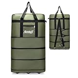 GEERYZHE Faltbare Reisetasche für Reisen – Regenfestes Oxford-Gewebe, Erweiterbares Rollgepäck...