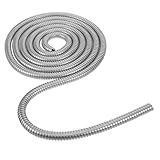 IWOWHERO Edelstahl Kabelkanal Flexibel 16mm Durchmesser Wandkabelschutz für Innen und Außen 4m...