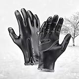 LUKKC Handschuhe Herren Damen Touchscreen Winter Anti-Rutsch Handschuhe Winterhandschuhe Outdoor...