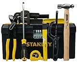 STANLEY Klempner-Kit All-in-One-Set für Zuhause und Heimwerker (8-teilig) – inklusive Rohrzange,...