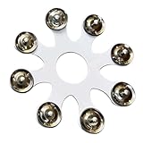 Lawnoval Metal – Hat Tamburin Becken Zubehör mit Edelstahlschellen Schlagzeugset Percussion,...