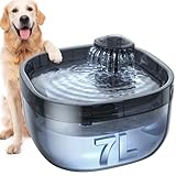 FEELNEEDY Trinkbrunnen für Hunde/Katzen 7L Wasserbrunnen mit led licht, Hundewasserspender 30dB...