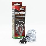 Terra Exotica Heizkabel - 15 Watt / 3 m Heat Cable - Bodenheizung für Terrarien - Terrarium Heizung...