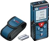 Bosch Professional Laser Entfernungsmesser GLM 40 (Flächen-/Volumenberechnung, max. Messbereich: 40...