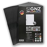 SIGNZ Klemmhefter DIN A4, 25 Stück, schwarz, Für bis zu 30 Blatt, CO2-neutral hergestellt, made in...