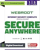 WEBROOT Internet Security Complete 2024 | + Passwort-Manager, Smartphone/Tablet, Leistungsoptimierer...