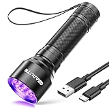 GEARLITE LED Schwarzlicht Taschenlampe mit 21 LEDs, Mini UV Lampe mit 395 nm, Ultraviolettes Licht...