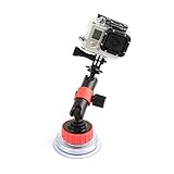 GANAZONO Action Camera Saugnapfhalterung mit Rotation für Session und Andere Action Kameras Schwarz...