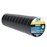 ferrestock fsktpv002 Isolierband, schwarz, 19 mm x 20 m (10er set)