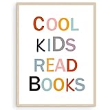 BACJUOPLDArt Cooles Poster für Kinder, rahmenloser Kunstdruck, Lesezimmer-Dekor, motivierende...