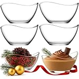 DMA-Z Dessertschalen Glas 6er-Set – 310 ml Bleifrei & Spülmaschinenfest Ideal für Pudding, Eis,...