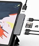 ZHUTA 7-in-1 USB C Hub Adapter for iPad Pro, MacBook Pro & More – Ultimate USB C Multiport Dock...