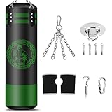NZQXJXZ Boxsack Hängend Set, Boxsack Erwachsene, Microfiber Leder Schwere Tasche für das Training...