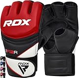 RDX Profi MMA Handschuhe Grappling Sparring Training, Maya Hide Leder, Kickboxen Kampfsport...