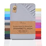 NatureMark Basic Boxspringbett & Wasserbett Spannbettlaken 200 x 220 cm - 40 cm Steghöhe -...