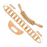 3-in-1 Holz-Massagegerät Set – Maderotherapie Lymphdrainage Massager, Körperformungs- und...