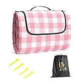 Oak & Tea Picknickdecke Wasserdicht Groß Faltbar Strandmatte Campingdecke 200 X 200 cm mit 4...