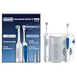 Oral-B Oral Health Center Munddusche mit Oxyjet-Technologie für Zahnreinigung, 2 Ersatzdüsen & PRO...