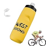 Firulab Fahrradflasche - Reisewasserflasche | 750 ml auslaufsichere tragbare Sportwasserflasche für...