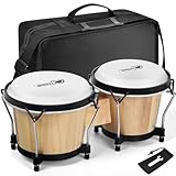 Bongo Drums Schlaginstrument aus Holz, 15,2 cm und 17,8 cm