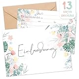 BIROYAL 13 Einladungskarten Hochzeit mit Umschlagen - Einladungskarten Geburtstag - Hochzeit...