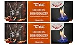 Till Sicherheits-Brennpaste 2x 3er à 80g (6 Stück) - Ideal für Fondue, Rechaud, Chafing Dishes &...
