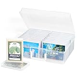 Lifewit Fotoaufbewahrungsbox 10,1 x 15,2 cm Fotoetui, 18 innere Fotohalter, durchsichtige Fotoboxen...