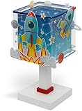 Dalber Kinder Tischlampe Nachttischlampe kinderzimmer Rocket Raum Rakete Sonnensystem, 63351, E14,...