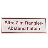 Betriebsausstattung24® Hinweisschild „Bitte 2m Rangier-Abstand halten“ | Magnetfolie Größe...