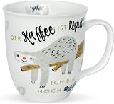 H:)PPY life Tasse mit Motiv Faultier | Kaffeetasse, Porzellan, 40 cl | Tasse mit Spruch, Geschenk |...