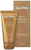 ALCINA Selbstbräuner Gesicht - Für eine zarte und natürliche Bräune - Mit Hyaluron und Vitamin E...