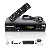 Premium X Satelliten-Receiver HD 520SE FTA Digital SAT TV Receiver DVB-S2 FullHD HDMI SCART 2X USB...