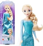 Mattel Disney Die Eiskönigin Elsa Puppe, Die Eiskönigin Puppe, kämmbare blonde Haare, beweglich,...